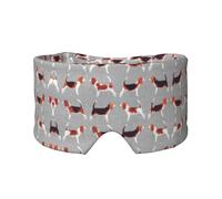 Beagle Patterns Printed Sleeping Blindfold, Padded Ear Warmer Mask, Adjustable Head Wrap, for Deep Relaxation