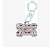 Beagle Patterns Printing Dog Tag Bone Shaped Double Sided Pattern Dog Id Tags Bone Shaped Pet Name Tags Dog Collar Tags