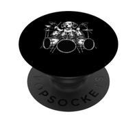 Beagle Playing Drums Drummer Dog Lover PopSockets Adhesive PopGrip