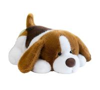 Beagle Plush Toy, Realistic Beagle Stuffed Animals, Plush Dalmatian Dog Toy, Realistic Hound Dog Teddy Stuffed Animal, Puppy Pillow Plushie Toy for Kids Adults Christmas Birthday Gift (Brown,25cm)