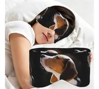 Beagle Puppy Dog Welcome Garden, Sleep Mask for Home Travel, Full Eye Covers Light Blocking Eye Mask Sleep Eye and Ear Muffs