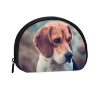 Beagle Puppy Dogs Pets BeagleSmall Makeup Sanitary Napkin Storage Bag,Women's Cosmetic Coin Purse