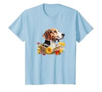 Beagle Reading Book T-Shirt, Youth, Baby Blue, 3T