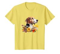 Beagle Reading Book T-Shirt, Youth, Lemon Yellow, 2T