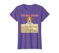 Beagle Rules For Owner - Funny Beagle Dog Lover Pet Owner T-Shirt