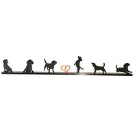 BEAGLE Silhouette Ornament gift for dog lover or dog breeder, BEAGLE lover gift art, Hunting dog, Beagle lovers Present, Beagle figurine, Black and Red