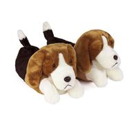 Beagle Slippers - Dog Slippers for Men and Women One Size Black, Tan & White
