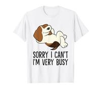 Beagle Sorry I Can't I'm Very Busy Funny Beagle Pajama T-Shirt