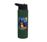 Beagle Starry Night Halloween Stainless Steel Insulated Water Bottle