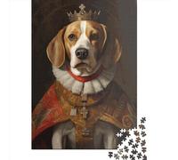 Beagle The King Paper Jigsaw Puzzles for Adults 1000 Piece Puzzles Rectangular Puzzle And Home Decor And Family Game 1000pcs (38x26cm)