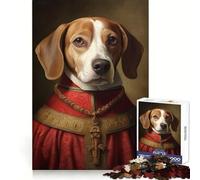 Beagle The Pope 1000 Adult Pieces Jigsaw Puzzle Sharp Memory Relaxing Pastime Smooth Cut Lovely Gift (38x26cm)