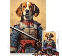 Beagle The Samurai 1000 Adult Pieces Jigsaw Puzzle Memory Training Calm Distraction Precise Edges Festive Gift (50x75cm)