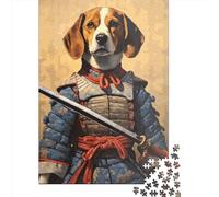 Beagle The Samurai Jigsaw Puzzles Game Adult 1000 Piece Jigsaw Paper Creative Jigsaw Puzzle Decompressing Game 1000pcs (38x26cm)