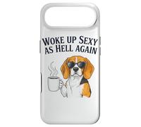 Beagle Woke Up Sexy As Hell Again Funny Coffee Case for iPhone Air