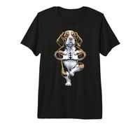 Beagle Yoga Puppy Dog Funny Dogs Tree Pose Vrikshasana Premium T-Shirt