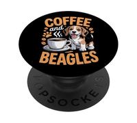 Beagles And Coffee Lovers Pet Parent Dog Animal PopSockets Adhesive PopGrip