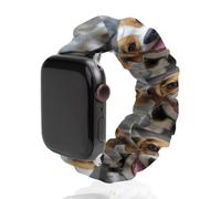 Beagles Dog Printed Scrunchie Watch Band Compatible with IWatch Soft Elastic Replacement Straps