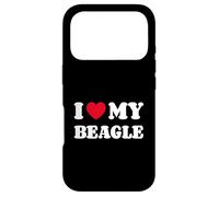 Beagles I Love My Beagle Dog Owner Heart Case for iPhone 17 Pro