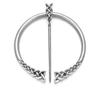 BEAHING 1PC Vintage Viking Brooch Pins Medieval Cloak Pin Clothes Fasteners Scarf Cloak Pin Classic Apron Buckle Clasp For Families And Friends(B) Brooches and Pins