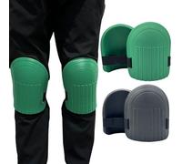 BEAHING 2 Pairs Gardening Knee Pads, Soft Protective Gear EVA Foam Knee Pads with Elastic Straps, Adjustable Moisture-Proof Garden Pad for Gardening, Painting, Cleaning