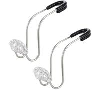 BEAHING 2Pcs Car Headrest Hook Multi-Function Bling Car Seat Hooks Metal Hanger Organizer for Bag Purse Clothes for Bag Purse Clothes Grocery