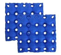 BEAHING 2PCS Inflatable Seat Cushion, 16x16 Waterproof Leakproof Waffle Cushion, Breathable 25 Holes Air Cushion Seat, Washable Bed Sore Cushions for Butt Pressure Relief