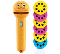 BEAHING 48 Patterns Projector Flashlights For Kids, Kids Story Projector - Educational Toddler Toy With Rotatable Slides (yellow), for