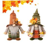 BEAHING Autumn Gonk 2PCS, Plush Fall Gnomes Sunflower Maple Leaf for Thanksgiving Harvest Decor