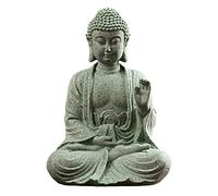 BEAHING Buddha Statue Mini Buddha Buddah Ornament Sandstone Mediation Buddha Meditating Accessories for Zen Garden Style 2 buddha statue