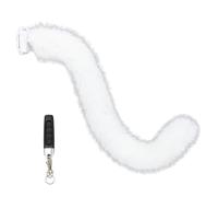BEAHING Cat Tail Cosplay 28" 3 Modes Electric Furry Moving Tail with Remote for Halloween Party Cosplay Costume Type-C