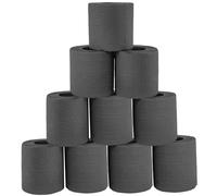 BEAHING Colored Toilet Paper, 10PCS Black Toilet Paper Rolls, 4 Ply Soft Absorbent Black Towels for Households and Various Public Spaces, Rolls
