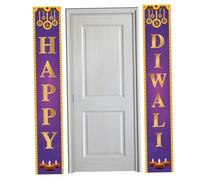BEAHING Diwali Decorations Happy Diwali Banner 71x12 Inch Outdoor Indoor Porch Happy Diwali Sign Indian Diwali Festival of Lights Decor and Supplies for Home Style 1 Happy Diwali Banner