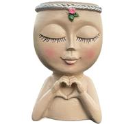 BEAHING Face Planters Pots Head, Cute Face Flower Pot Unique Planter for Indoor Plants Succulent Planters for Indoor Outdoor Plants