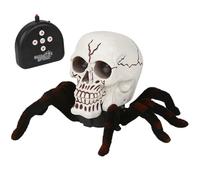 BEAHING Fake Spider, Remote Control Spider Light Up Eyes Skeleton Fake Tarantula Halloween Scary Jumping Electric Spooky for Kids, Jumping (Battery Not Included)