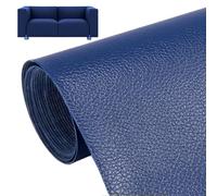 BEAHING Faux Leather Fabric by the Yard 53.9x39.4 Inch Vinyl Upholstery Fabric Wear-Resistant & Waterproof DIY Marine Vinyl Upholstery for Car Furniture Sofa, Vinyl Fabric by the Yard