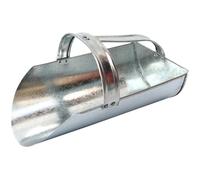 BEAHING Feed Scoop Heavy Duty, Thickened Metal Grain Scoop with Ergonomic Handle for Livestock
