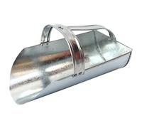 BEAHING Feed Scoop Heavy Duty Thickened Metal Scoop for Livestock Multifunctional Reusable Grain with Ergonomic Handle for Feeding Supplies