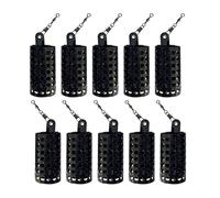 BEAHING Fishing Feeder Cage, Fishing Lure Cage Metal Carp Fishing Tackle Feeder Bait Holder Trap Basket 10PCS 60g, Fishing Bait Cage