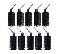 BEAHING Fishing Lure Cage Metal Carp Fishing Tackle Bait Holder Square Trap Basket 10PCS 50g fishing lure cage