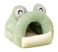 BEAHING Guinea Pig Hideout Insulation Washable Winter Hamster Bed Cozy Cute for Small Pet Ferret Chinchilla Bunny Medium 6.3x5.1x5.1in