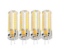 BEAHING GY6.35 LED Light Bulbs AC DC 12 V Bi Pin Dimmable Halogen Replacement Bulbs Warm White 4PCS GY6.35 LED Bulbs