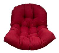 BEAHING Hanging Chair Cushion, Swing Chair Cushion 47x31.5 Inch Cotton Stuffed Polyester Hanging Comfortable for Home, Garden, Yard, Patio, Wine Red