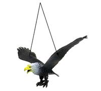 BEAHING Hawk Decoy PVC, Lifelike Flying Bird Repellent with Hanging String for Garden