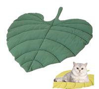 BEAHING Heart-shaped Leaf Cat Bed, Double-Sided Washable Mat for Pets