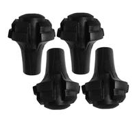 BEAHING Hiking Pole Tips, Trekking Pole Tips 4Pcs 1.8 x 2.2 Torpedo Head Hiking Walking Stick Tips Portable Hiking Pole Tips Replacement for Walkers, Trekking Poles