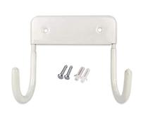 BEAHING Ironing Board Hanger Steel Wall Mount Ironing Board with Hooks Holder Accessories White, Laundry Rooms Wall Hooks