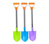 BEAHING Kids Snow Shovel Beach Shovels for Kids Stainless Steel Snow Shovel with Plastic Scoops and Handle 3PCS, Beach Shovels