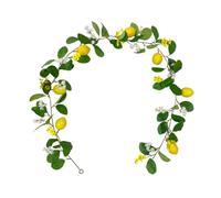 BEAHING Lemon Garland Vines, Artificial Lemon Berry Garland 1.75m Hanging Simulation Lemon Vine Plant Garland Green Plant Decoration for Home Decor, Artificial Lemon Berry Garland