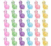 BEAHING Mini Resin Animals 30Pcs Tiny Alpaca Glow in the Dark Mini Resin Figures Luminous Alpaca Cute Tiny Animals To Hide Cartoon Accessories Potted Plant Decor, Mini Resin Animals