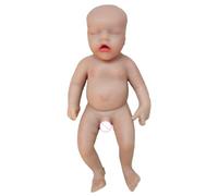 BEAHING Mini Silicone Baby 6 Inch, Soft Flexible Realistic Doll, Naked Babies for Kids, Boy